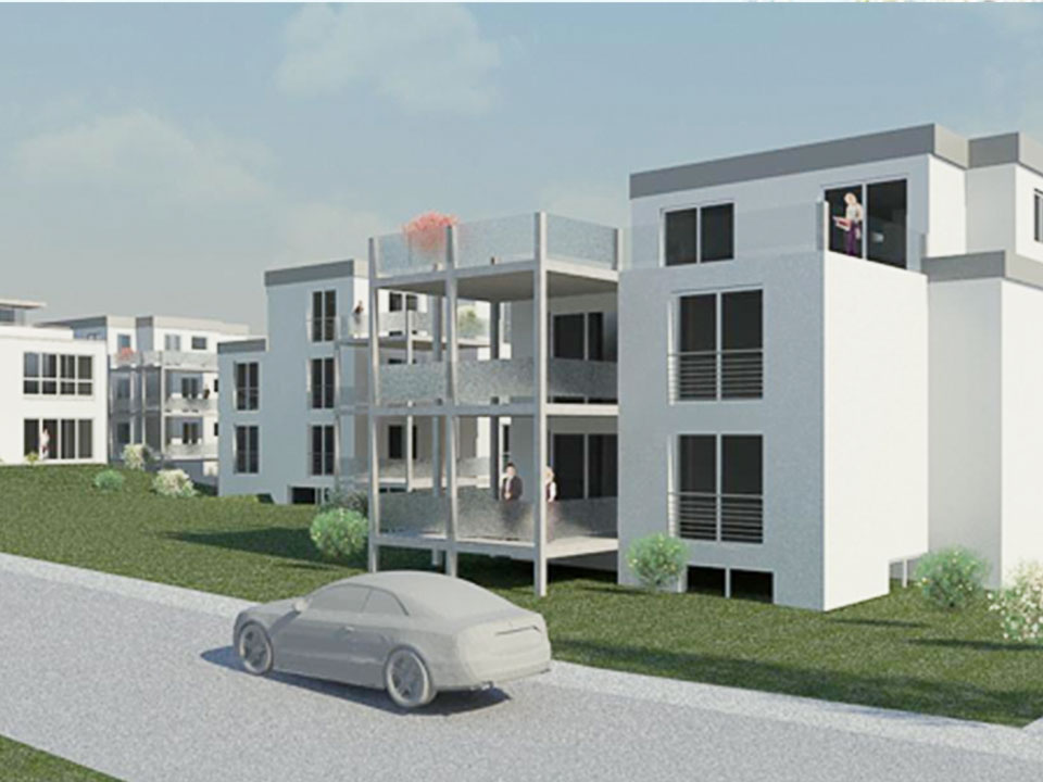 Leben und Wohnen in Bonn Ansicht Zeichnung