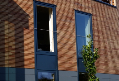 Holzbaupreis Bürogebäude S+K Holzbau Ansicht Aussen