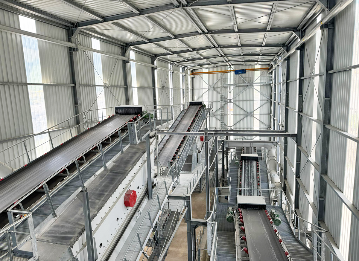 Neubau einer Aufbereitungsanlage Innenansicht